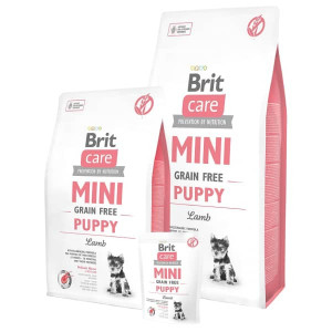 BRIT CARE DOG PUPPY MINI LAMB sausā barība kucēniem Jērs 2kg